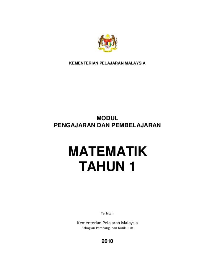 Modul KSSR Matematik Tahun 1 (Versi B.Malaysia)