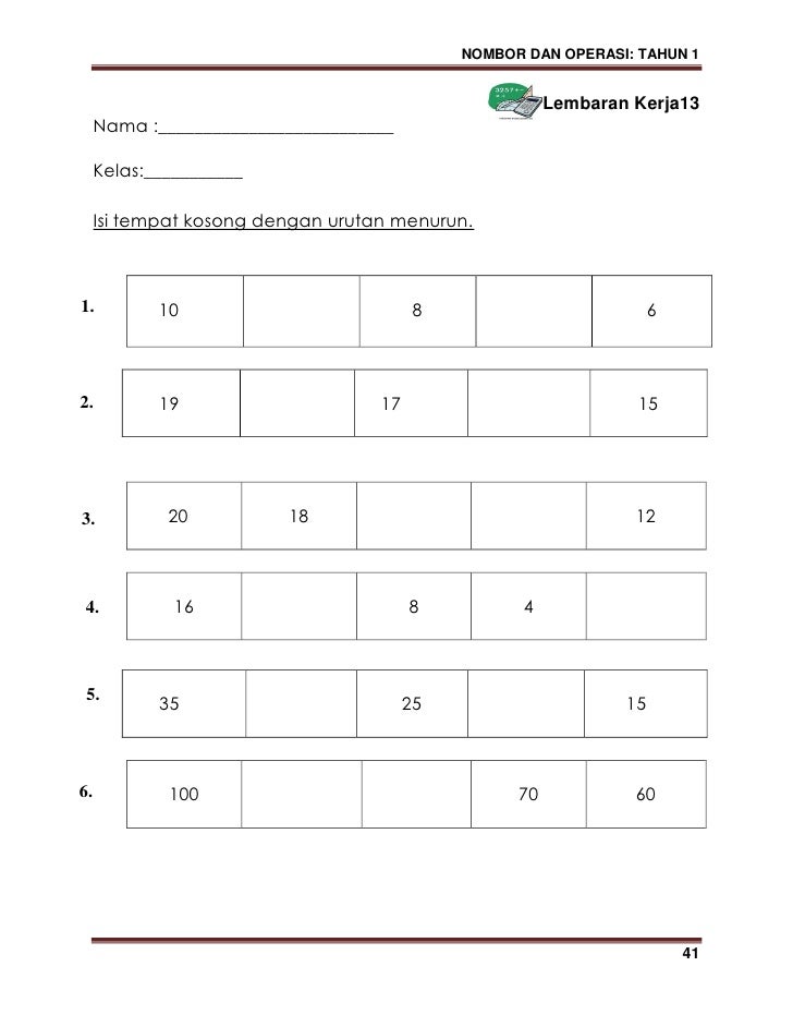 Modul kssr matematik tahun 1 (versi b malayu)