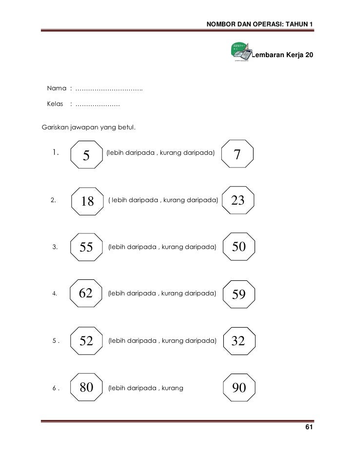 Modul kssr matematik tahun 1 (versi b malayu)