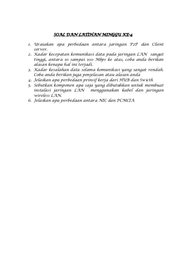 Sistem Jaringan Komunikasi LPJ Modul kuliah jaringan komputer
