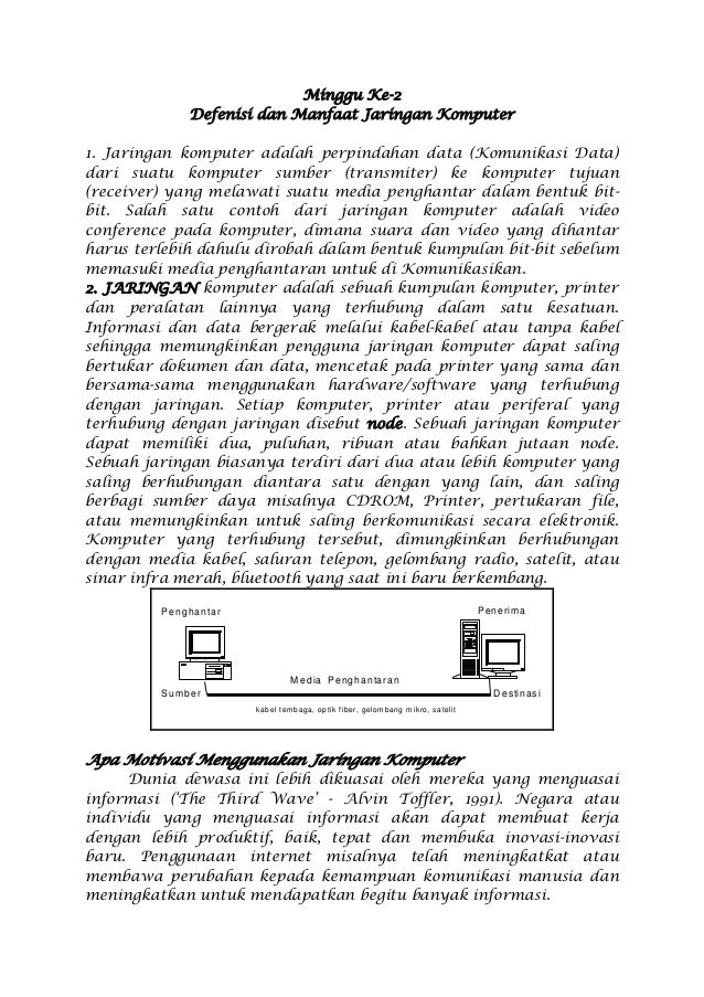Model Komunikasi Data Modul kuliah jaringan komputer