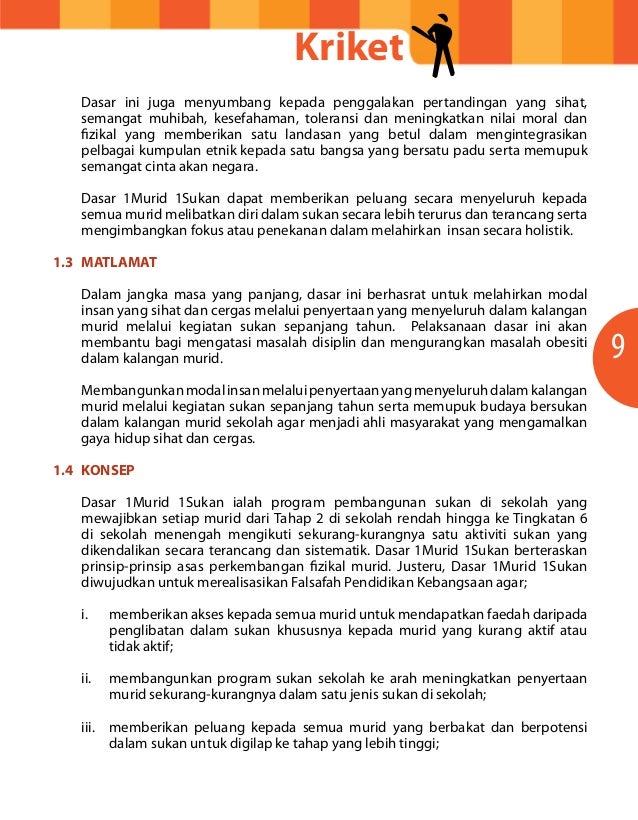 Modul Latihan Sukan Untuk Kelab Sukan Sekolah Kriket