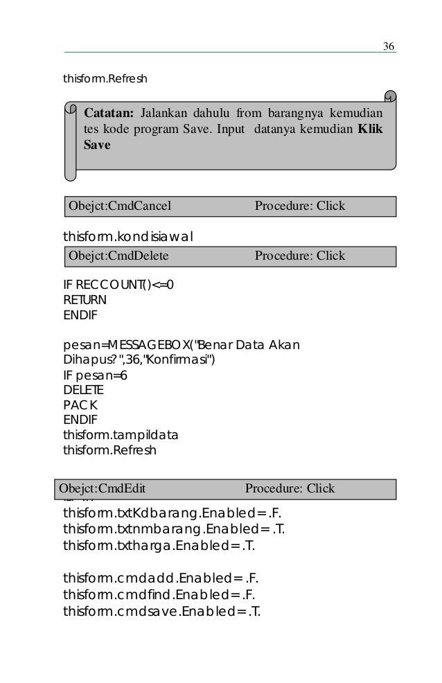 Modul Lengkap Microsoft Visual Fox Pro