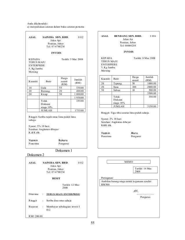 Contoh Soalan Buku Tunai - Nota Penyata Penyesuaian Bank Bab3 Doc
