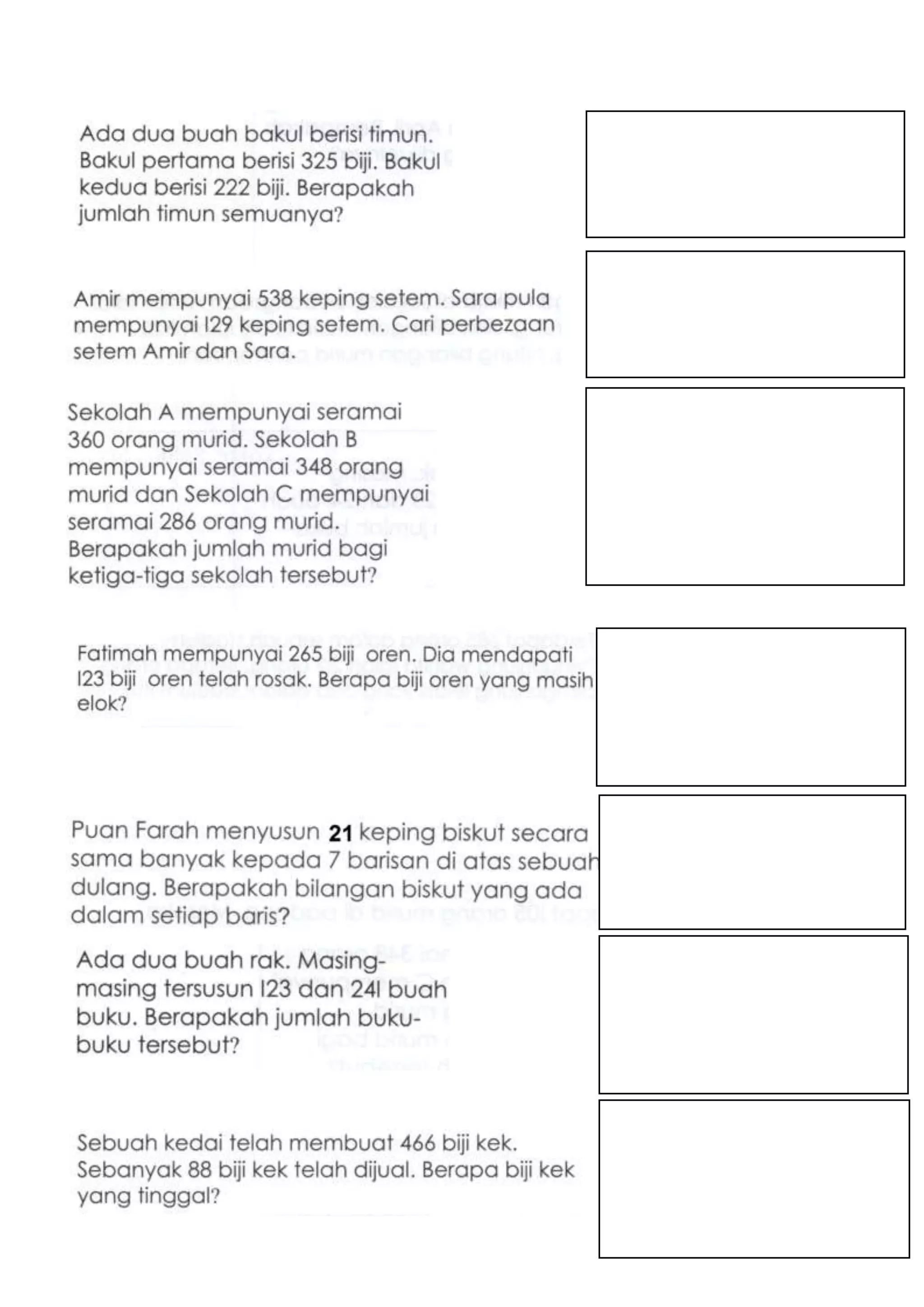 Modul linus numerasi tahun 3 | DOCX