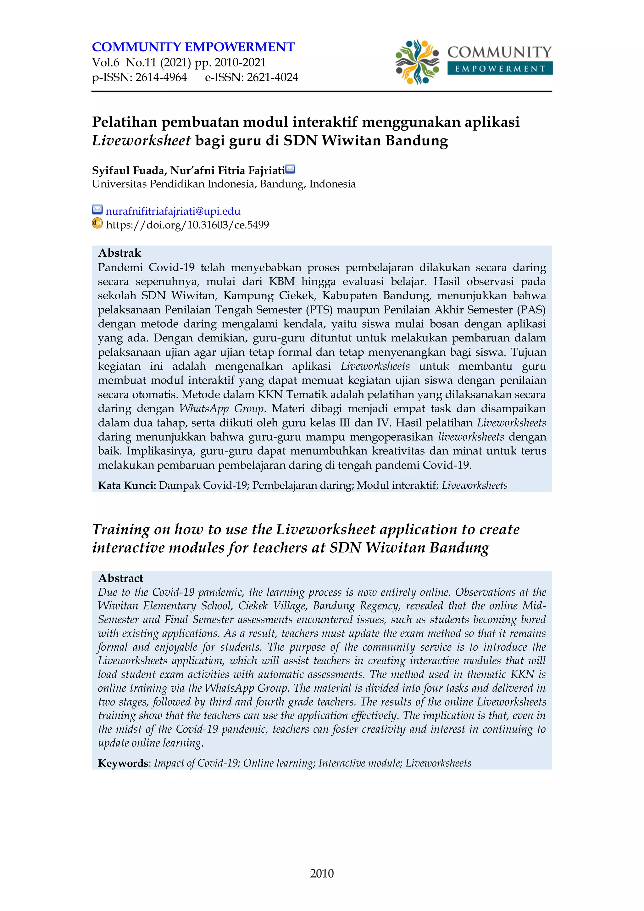 Modul Liveworksheet Pdf