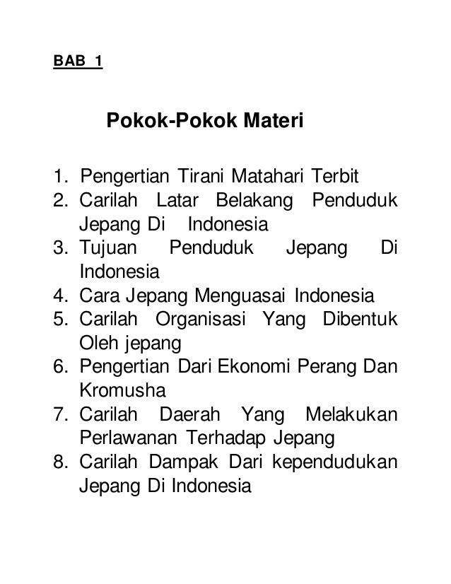 Modull Tirani Matahari Terbit Modull Tirani Matahari Terbit