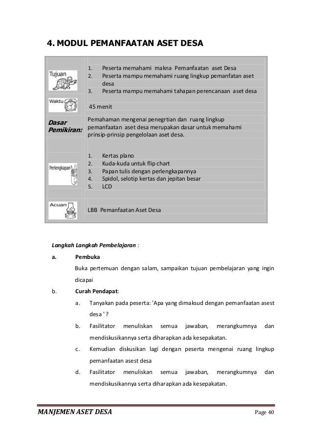 Modul Managemen Asset Desa