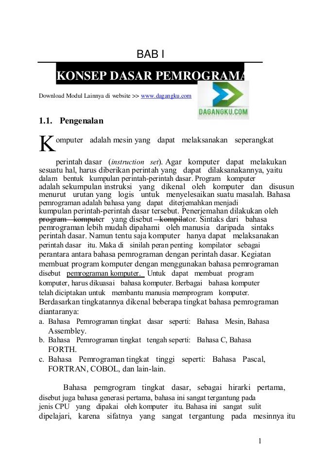 konsep algoritma pemrograman