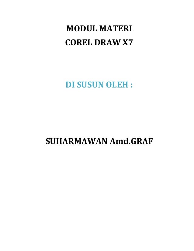  Modul  materi corel draw  x7 