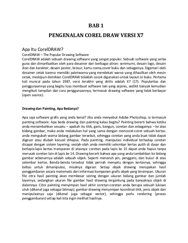  Modul  materi corel draw  x7 