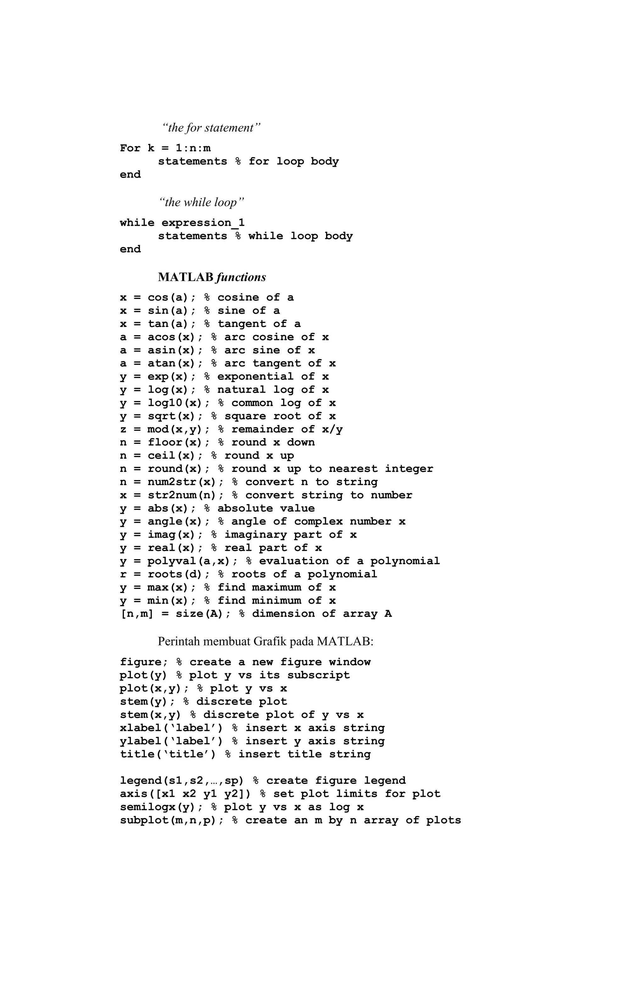 Analisa Rangkaian Listrik Menggunakan MATLAB