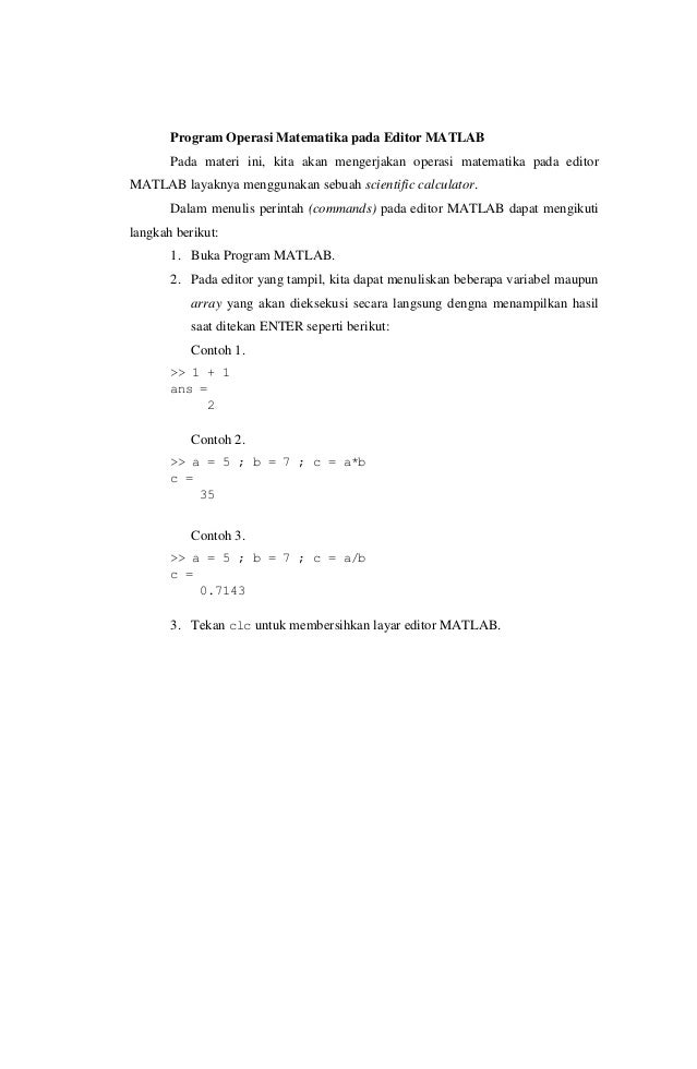 Analisa Rangkaian Listrik Menggunakan Matlab