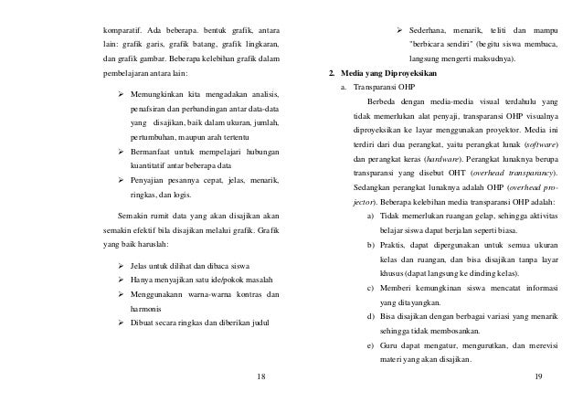 KARATERISTIK DAN KLASIFIKASI MEDIA PEMBELAJARAN