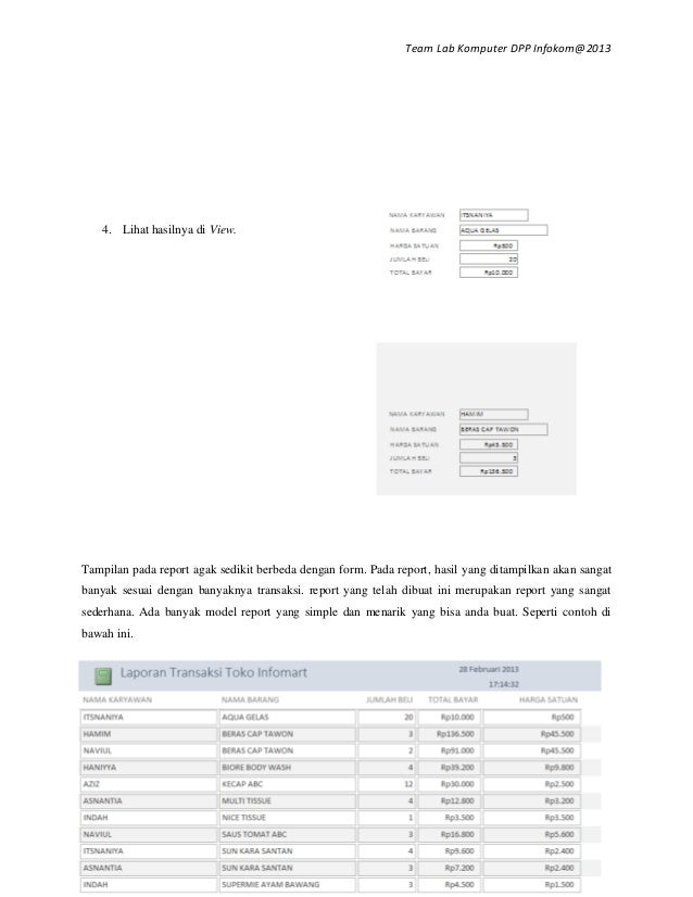 perintah model surat 4 microsoft 2013 acces Modul perintah model surat 4 microsoft 2013 acces Modul