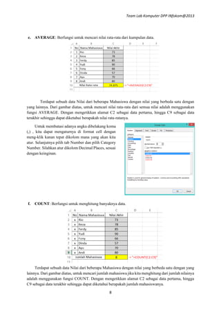 Modul microsoft excel 2013 | PDF