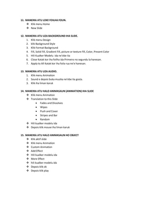 Modul microsoft office | PDF
