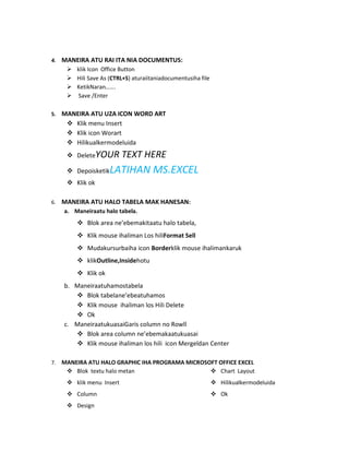 Modul microsoft office | PDF