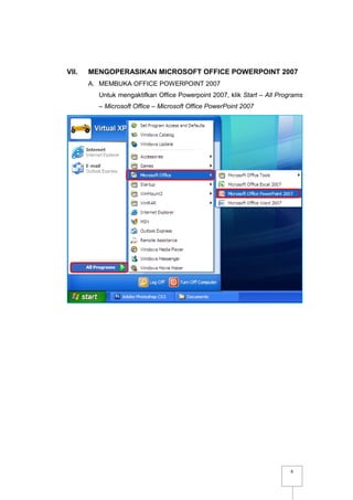 Modul Microsoft Office Powerpoint 2007 | PDF