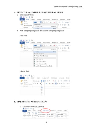 Modul microsoft word 2013 | PDF
