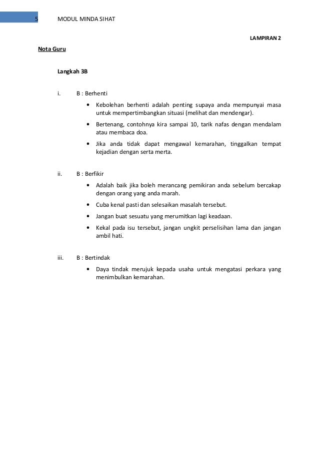 Modul minda sihat