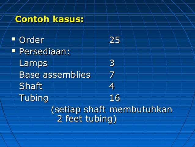 Material Requirement Planning Modul