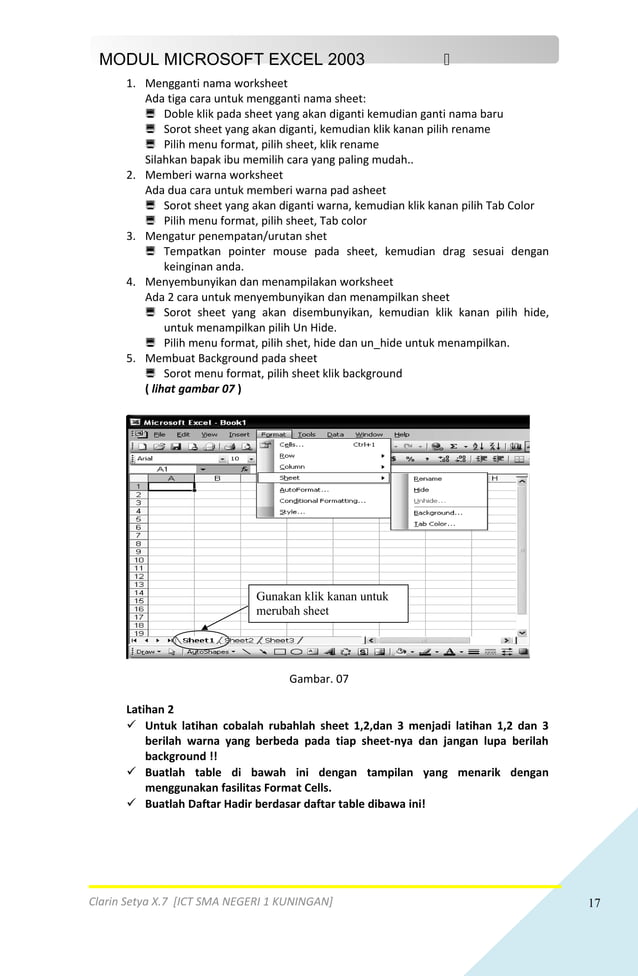 Modul ms. office excel | PDF