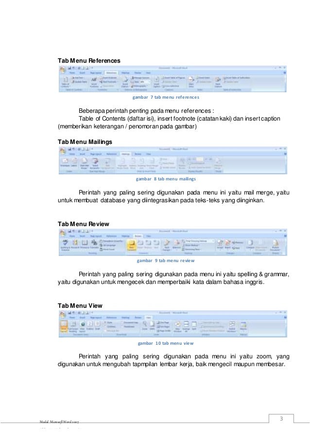 Modul Pembelajaran Microsoft Word kls 8