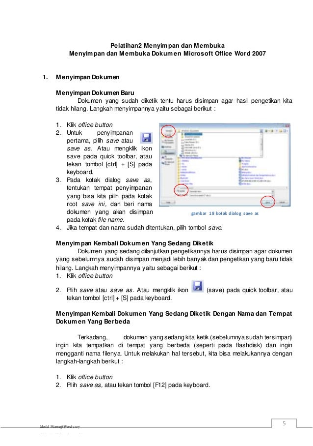 Modul Pembelajaran Microsoft Word kls 8