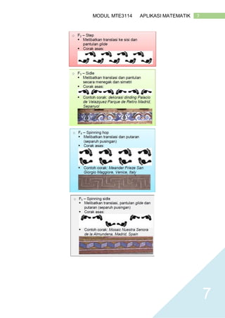7MODUL MTE3114 APLIKASI MATEMATIK
7
 