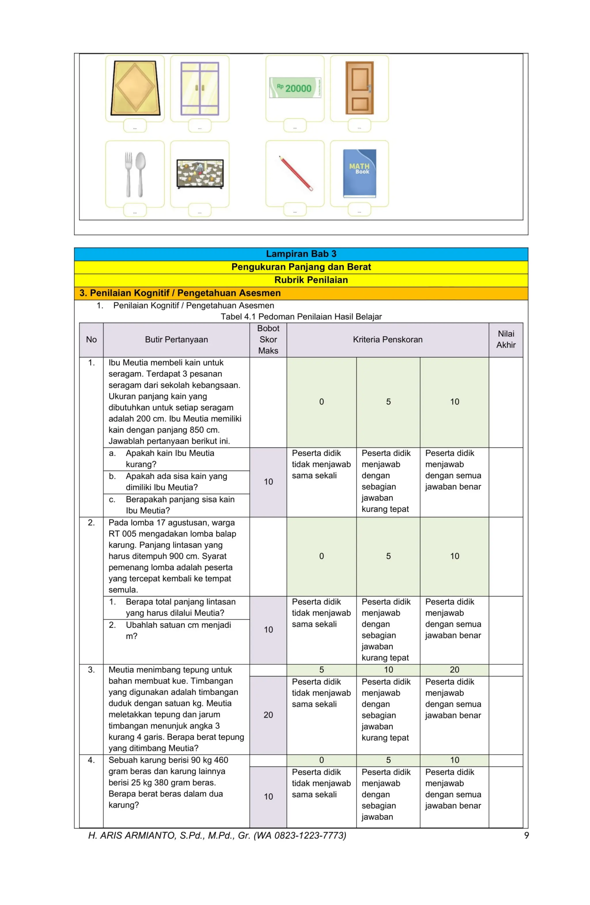 Modul Ajar Matematika Kelas 3 Cp 032 Pdf