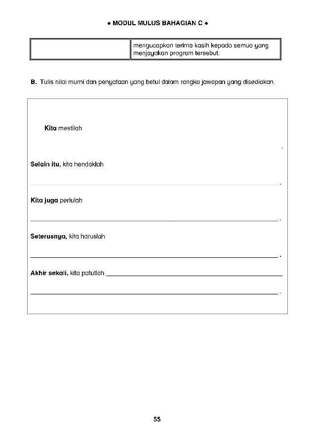 Modul mulus bahagian c sk (modul murid)