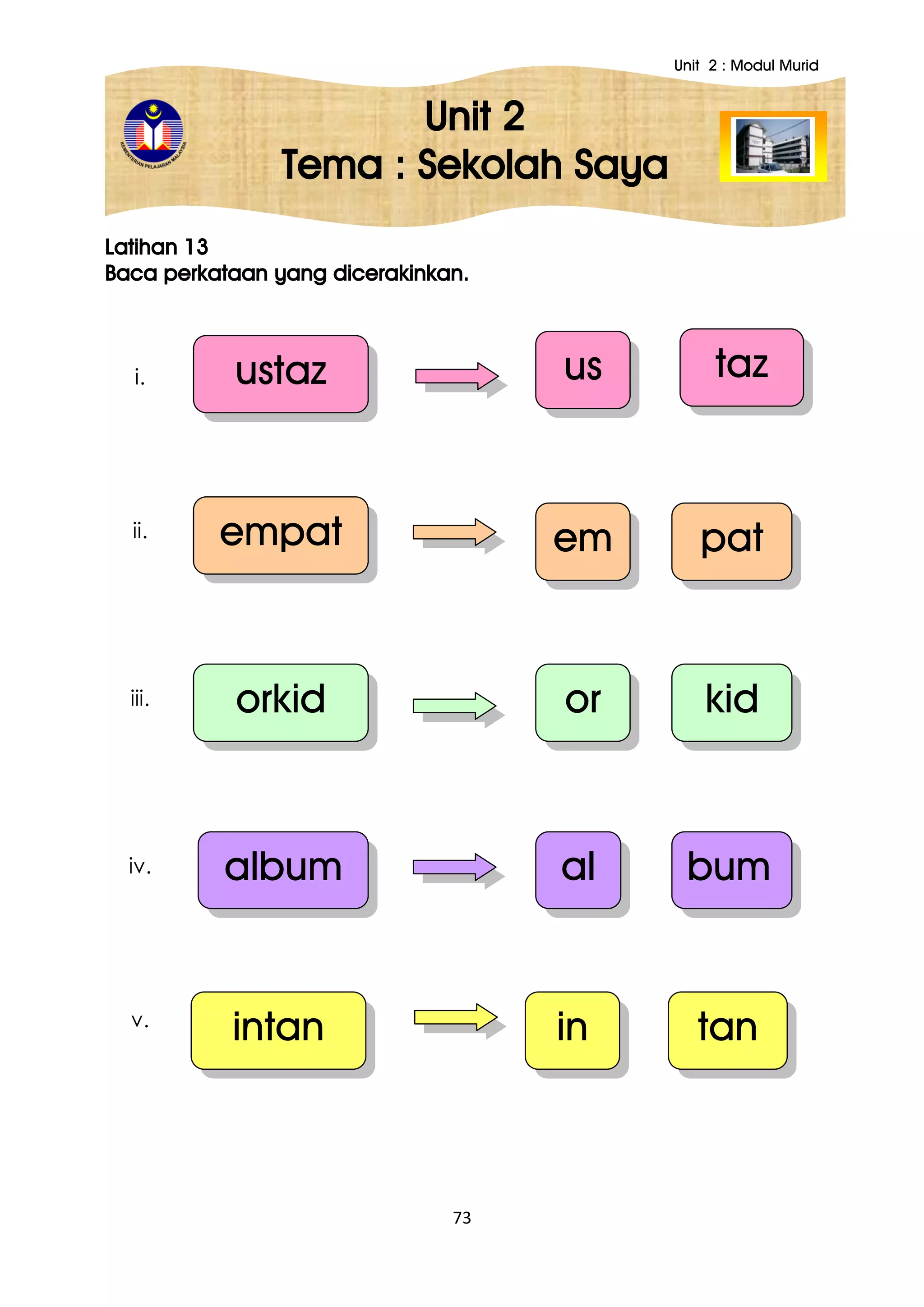 Modul murid unit 2 linus 11.8 | PDF