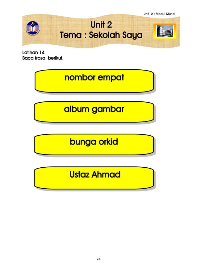Modul murid unit 2 linus 11.8 | PDF