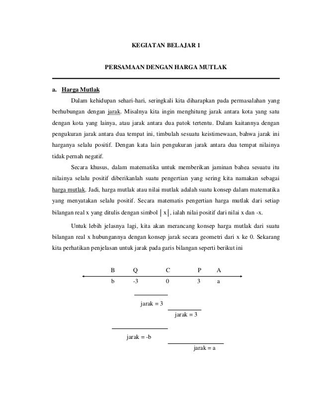 Modul Nilai Mutlak
