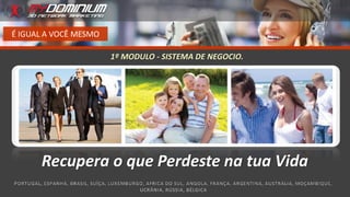 É IGUAL A VOCÊ MESMO
Recupera o que Perdeste na tua Vida
1º MODULO - SISTEMA DE NEGOCIO.
 