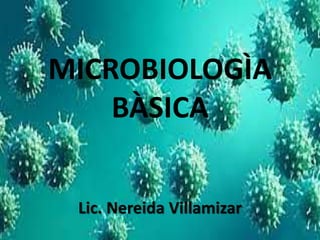 MICROBIOLOGÌA
BÀSICA
Lic. Nereida Villamizar
 