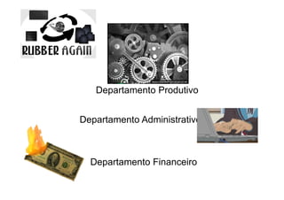 Departamento Produtivo
Departamento Administrativo
Departamento Financeiro
 