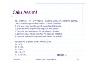 Modulo 4    Word E  Excel