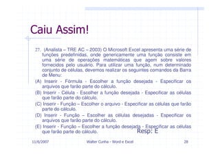 Modulo 4    Word E  Excel