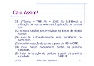 Modulo 4    Word E  Excel