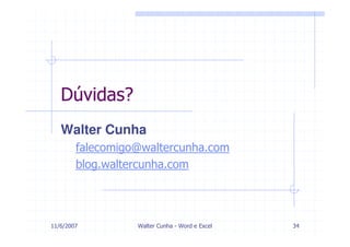 Modulo 4    Word E  Excel