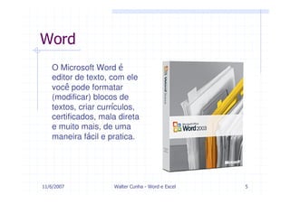 Modulo 4    Word E  Excel
