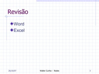 Revisão  Word Excel 27/05/09 
