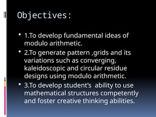 Modulo-Art-Concept Presentation, Mathematics | PPTX