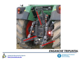 Unidad de Mecanización Agraria
http://uma.deab.upc.edu
Unidad de Mecanización Agraria
ENGANCHE TRIPUNTAL
 