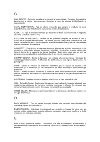 Modulo Marketing Operativo