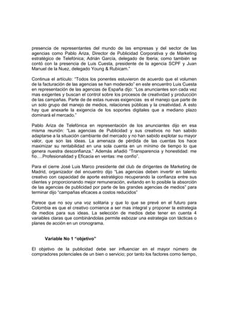 Modulo Marketing Operativo