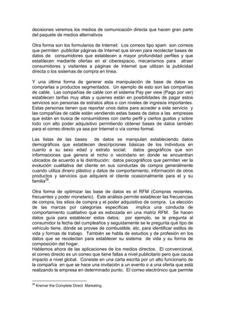 Modulo Marketing Operativo