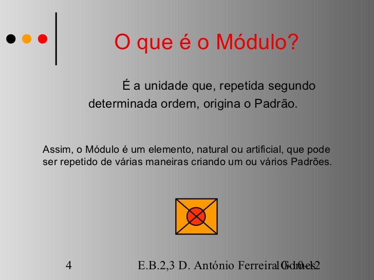 Módulo e padrão